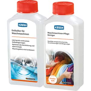 Pachet de curatare si decalcifiere pentru masini de spalat XAVAX, 2 x 250ml