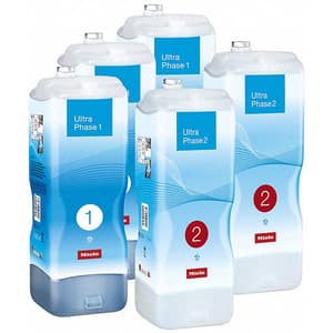 Pachet detergent lichid MIELE UltraPhase Elixir 11504600: 3 x UltraPhase1 + 2 x UltraPhase2, 111 spalari