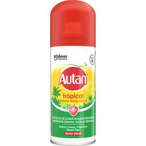 Spray repelent anti-tantari AUTAN Tropical, 100 ml