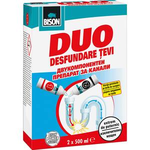 Solutie bicomponenta pentru desfundarea tevilor BISON, 2x 500ml