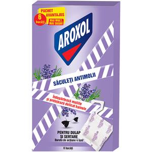 Saculeti anti-molii AROXOL Lavanda, 6 buc