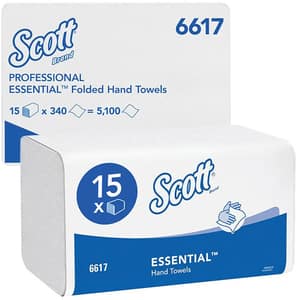 Prosop hartie impaturit SCOTT Essential 6617, 1 strat, 340 buc, 15 pachete