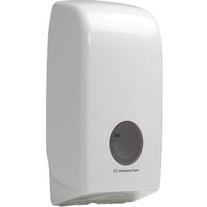 Dispenser hartie igienica pliata AQUARIUS Kimberly-Clark 6946, plastic, alb