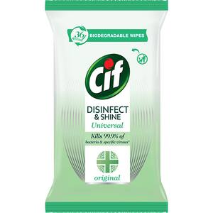 Servetele umede dezinfectante CIF Original, 36 bucati
