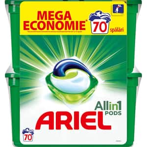 Detergent capsule ARIEL All in One PODS Mountain Spring, 70 spalari