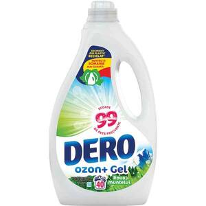 Detergent lichid DERO Ozon+ Roua muntelui, 2 l, 40 spalari