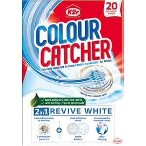 Servetele anti-transfer pentru rufe K2R Colour Catcher Revive White, 20 buc
