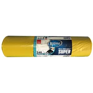 Saci menajeri SANO Optima, 10 bucati, 240 l, galben