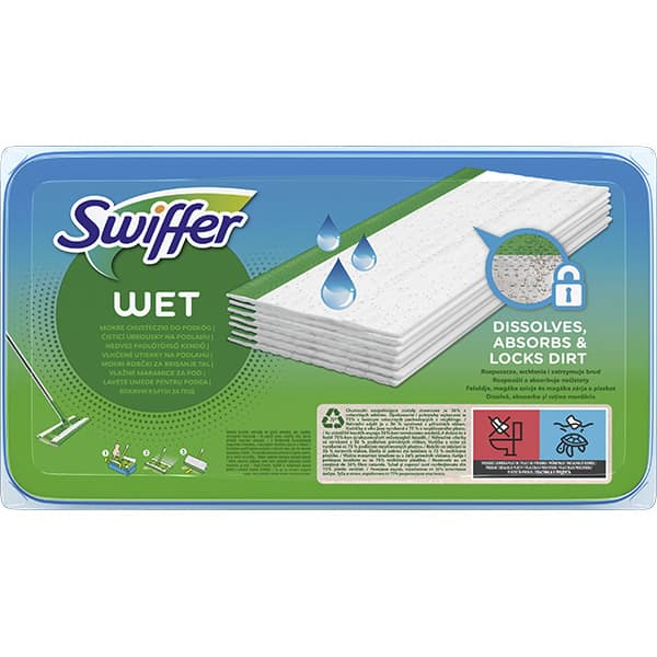 Rezerva umeda mop SWIFFER Wet, 28.8 cm, 20 bucati