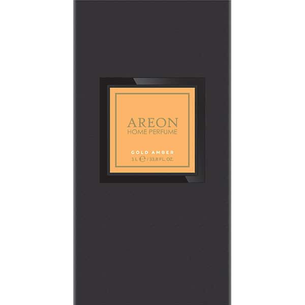 Odorizant cu betisoare AREON Home Perfume Gold Amber, 1000ml