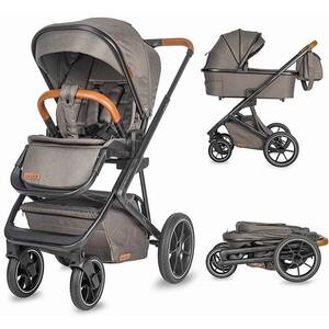 Carucior 3 in 1 COCCOLLE Nessia Anthracite 320065062, 5 puncte, 0 luni+, gri antracit