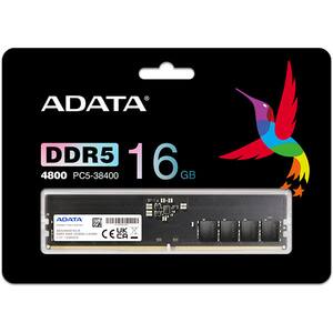Memorie desktop ADATA U-DIMM, 16GB DDR5, 4800MHz, CL40, AD5U480016G-R