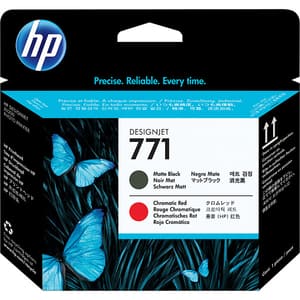 Cap imprimare original HP 771 (CE017A), negru mat, rosu