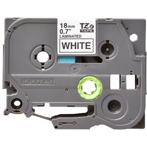 Banda etichete BROTHER TZe-241, 18 mm, 8 m, Negru pe Alb