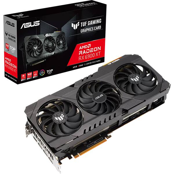 Placa video ASUS TUF AMD Radeon RX 6900 XT TOP Edition, 16GB GDDR6, 256bit, TUF-RX6900XT-T16G-GA