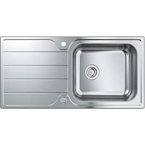 Chiuveta bucatarie GROHE 31563SD1, 1 cuva, picurator reversibil, inox, argintiu
