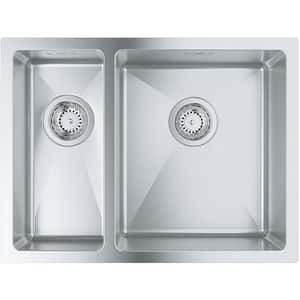 Chiuveta bucatarie GROHE 31576SD1, 1 1/2 cuve, inox, argintiu