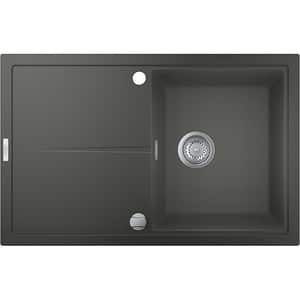 Chiuveta bucatarie GROHE K400 31639AT0, 1 cuva, picurator reversibil, compozit quartz, antracit