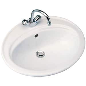 Chiuveta baie ROMSTAL Miramar 80D 7099, montare sub blat, 56 x 46 cm, alb