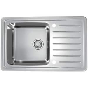 Chiuveta bucatarie ALVEUS GALEO 20, 1 cuva, picurator reversibil, inox satin