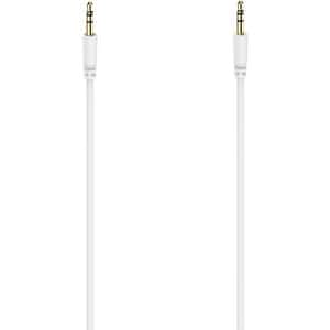Cablu audio HAMA 56533, Jack 3.5mm - Jack 3.5mm, 1m, alb