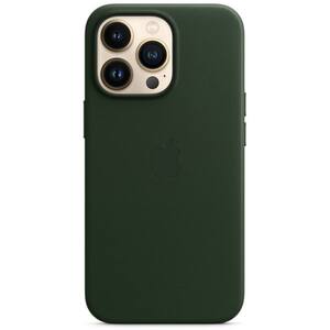 Carcasa Leather Case cu MagSafe pentru Apple iPhone 13 Pro, MM1G3ZM/A, Sequoia Green