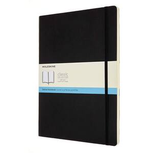 Carnet notite MOLESKINE Classic Dotted Softcover Notebook, punctata, Extra Large, 96 file, negru