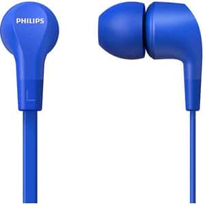 Casti PHILIPS TAE1105BL/00, Cu fir, In-ear, Microfon, albastru