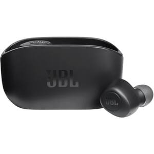 Casti JBL Wave 100TWS, True wireless, Bluetooth, In-ear, Microfon, negru