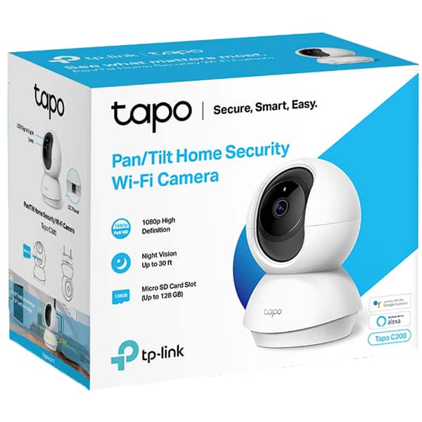 Camera IP Wireless TP-LINK Tapo C200, Full HD 1080p, IR, Night Vision, alb