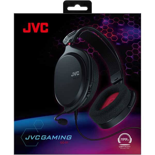 Casti Gaming JVC GG-01-B-Q, stereo, 3.5mm, negru
