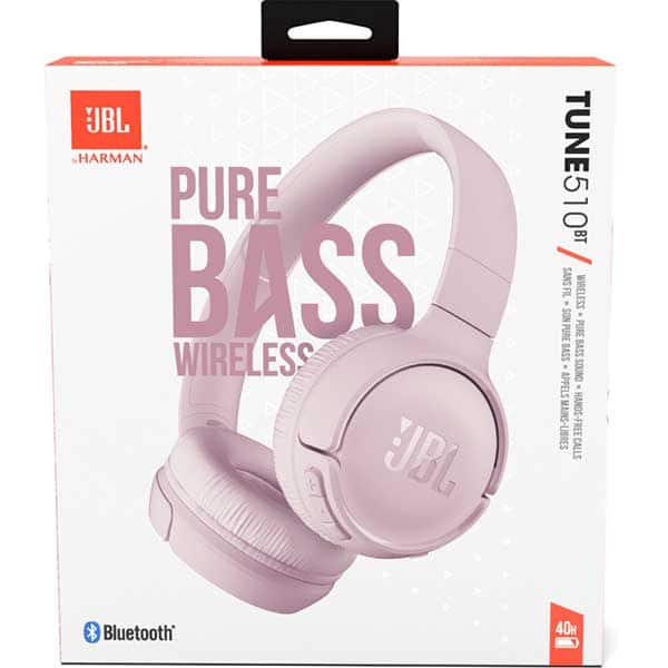Casti JBL Tune 510BT, Bluetooth, On-ear, Microfon, roz