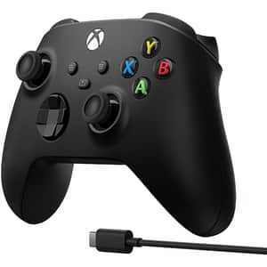 Controller Wireless MICROSOFT Xbox, PC, USB-C, Black