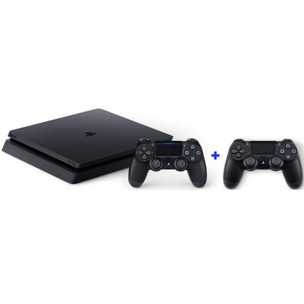 Consola SONY PlayStation 4 Slim (PS4 Slim) 1TB, Jet Black + extra  controller DualShock 4 V2