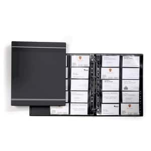 Clasor carti de vizita DURABLE Visifix 2389, A4, 20 file, antracit