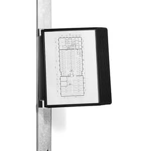 Sistem de prezentare pentru perete DURABLE Magnetic Wall, 10 display-uri, negru
