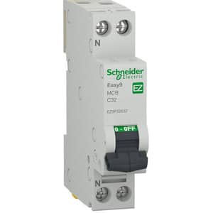 Siguranta automata modulara SCHNEIDER EZ9P32632, 1P + ND, 32A, curba C