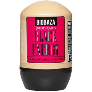 Deodorant roll-on natural pe baza de piatra de alaun BIOBAZA Black Energy Gentelman, 50ml