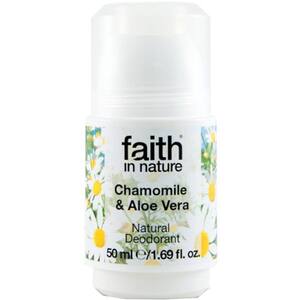 Deodorant roll-on natural FAITH IN NATURE Chamomile&Aloe Vera, 50ml