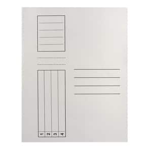 Dosar cu sina VOLUM, A4, carton, 10 bucati, alb