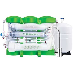 Sistem filtrare cu osmoza inversa ECOSOFT P'Ure Balance, 0.2 l/min, 6 bar, 1/2", robinet + rezervor