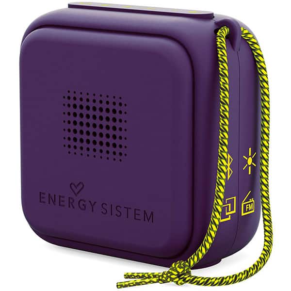 Boxa portabila ENERGY SISTEM Beat Box 2+ Litghtcube, ENS446834, Bluetooth, USB, microSD, Radio FM, LED, Amethyst