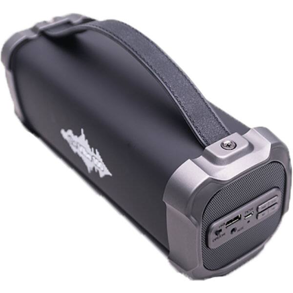 Boxa portabila E-BODA Vibe 100, Bluetooth, USB, Radio FM, negru-gri