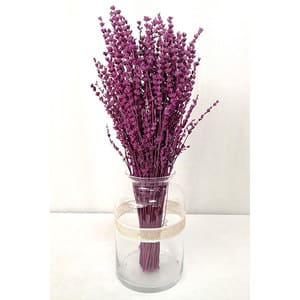 Buchet plante naturale, lavanda, roz, H 50 cm