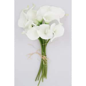 Buchet de flori artificiale, cale, alb, H 34 cm