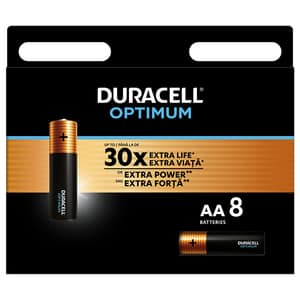 Baterii DURACELL R6 Optimum AA, 8 bucati
