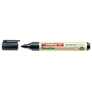 Marker permanent EDDING Ecoline, 1.5-3 mm, negru