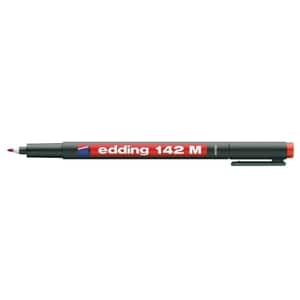 Marker permanent EDDING OHP 142M, 1 mm, rosu