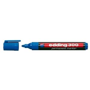 Marker permanent EDDING 300, 1.5-3 mm, albastru