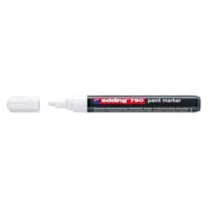 Marker permanent cu vopsea EDDING 790, 2-3 mm, alb